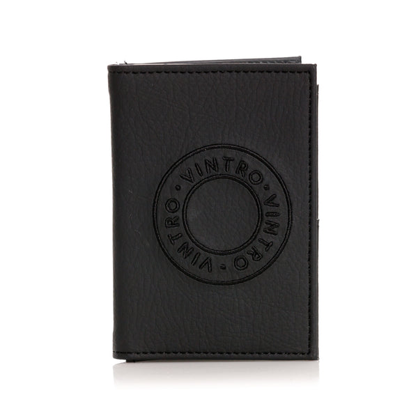 PORTAPASAPORTE SOLIDO NEGRO