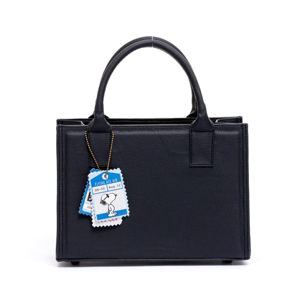 CARTERA PARA MUJER ESPAÑA NEGRA SNOOPY EN CUERO VEGANO