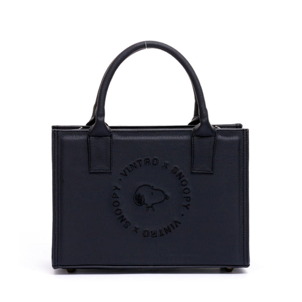 CARTERA PARA MUJER ESPAÑA NEGRA SNOOPY EN CUERO VEGANO