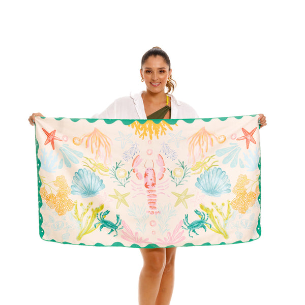 TOALLA DE MICROFIBRA CORAL MERMAID