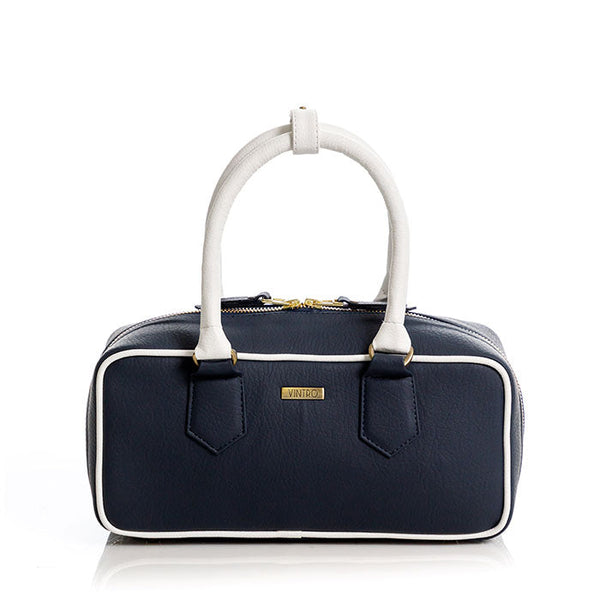 BOLSO MANOS LIBRES PARA MUJER MIAMI AZUL EN CUERO VEGANO
