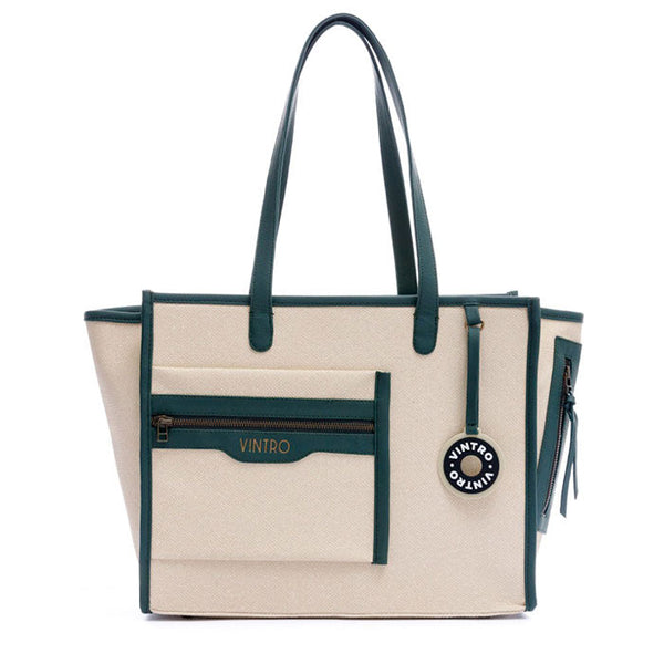 CARTERA PARA MUJER CRIQUET VERDE EN PRESTON MARFIL