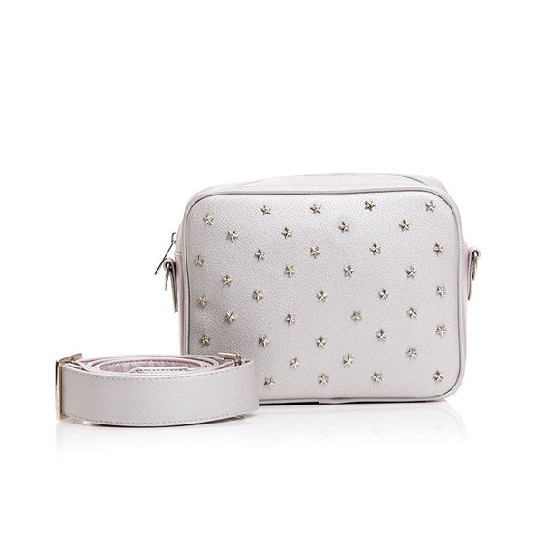 CROSSBODY ROMA ESTRELLAS PLATEADO MAGIA